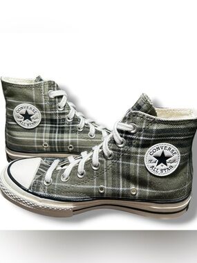 Converse Chuck 70 High Desert Tartan Women 6 Men 4 Plaid Fall Casual Shoes NWOB